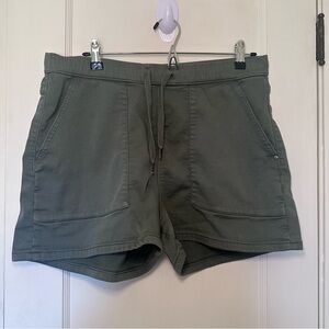 Olive Green Athletic Shorts for Women